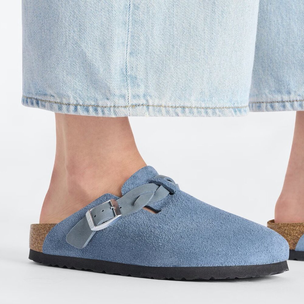 NWT BIRKENSTOCK Boston Braided in Elemental Blue - 39 - Picture 3 of 8